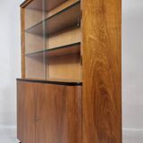 Showcase in Walnut by Jindřich Halabala from UP Zavody, 1950s