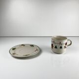 Set of 4 Christmas coffee/tea cups, 1980