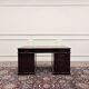 Bureau anglais classique avec incrustation en cuir