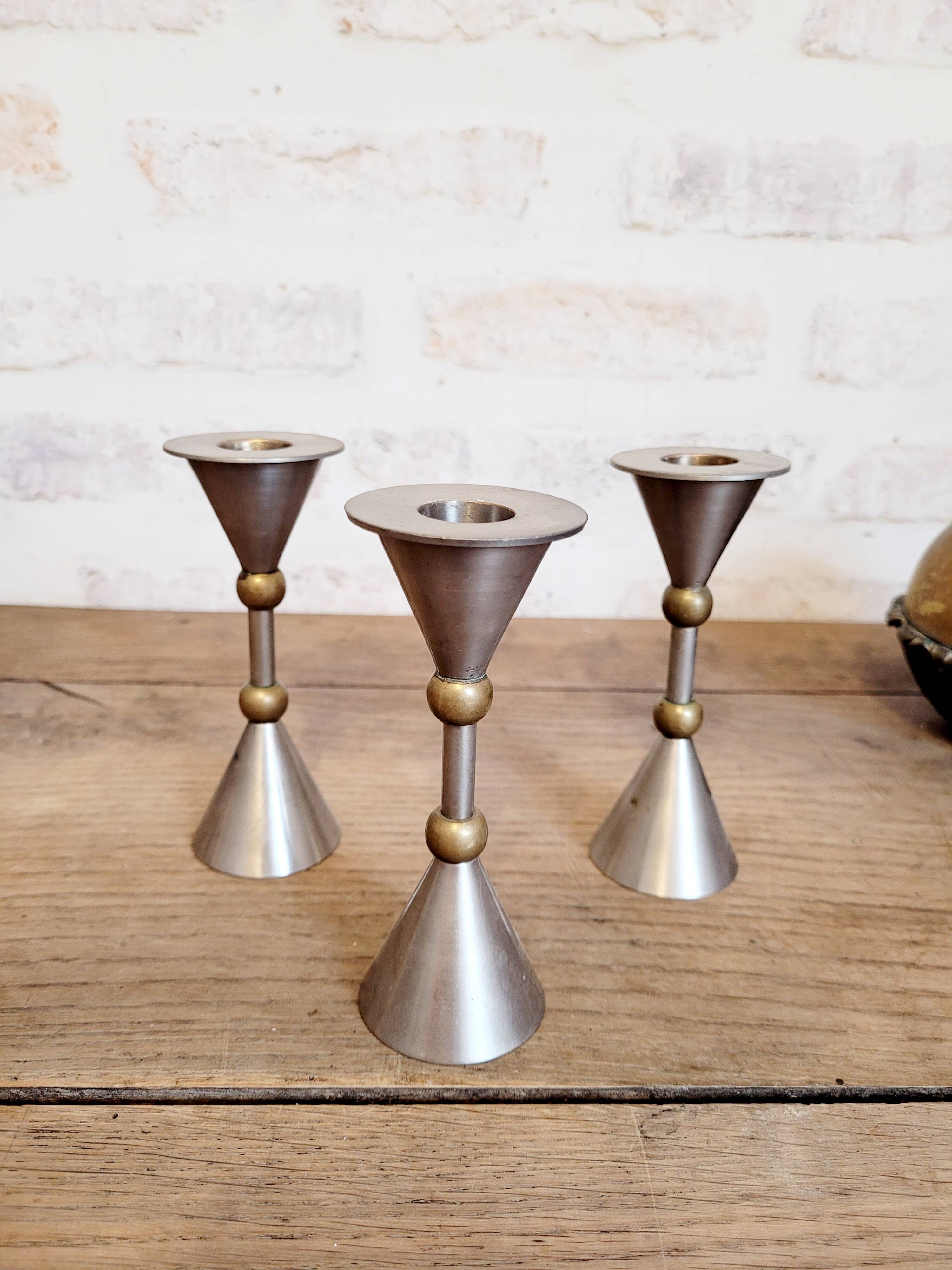 Candle holder trio