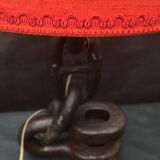 Vintage 1960s navy liner chain lamp red light