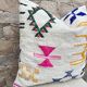 Coussin en laine berbère fait main : Coussin Kilim marocain (45x45cm)