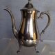 Coffee / teapot in silver metal St Louis XV