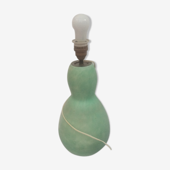 Pied de lampe à poser en céramique de couleur verte claire, vintage