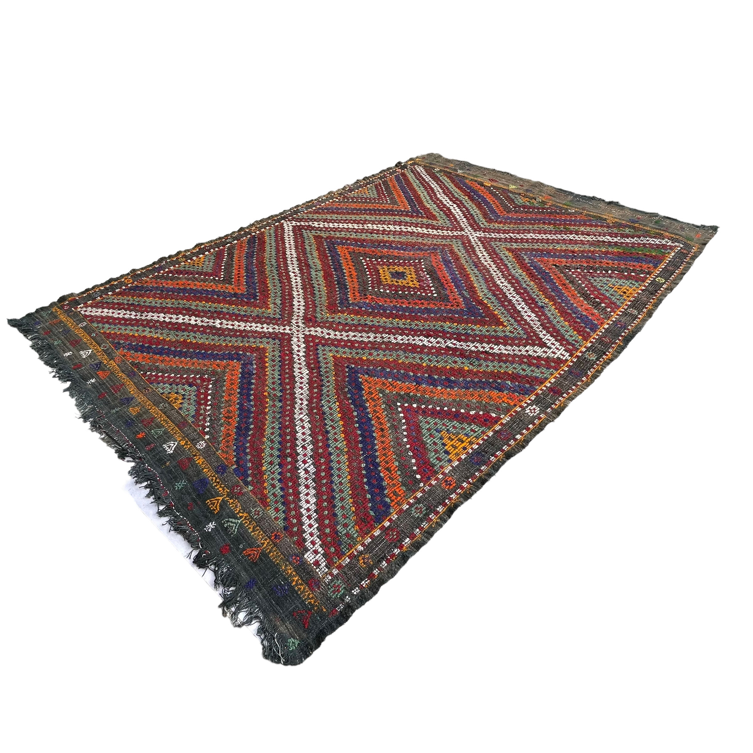 Vintage turkish kilim rug , 295 x 197 cm
