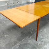 Dining table with oak compass legs