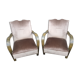 Paire de fauteuils art déco