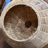 Large hanging in vintage raffia