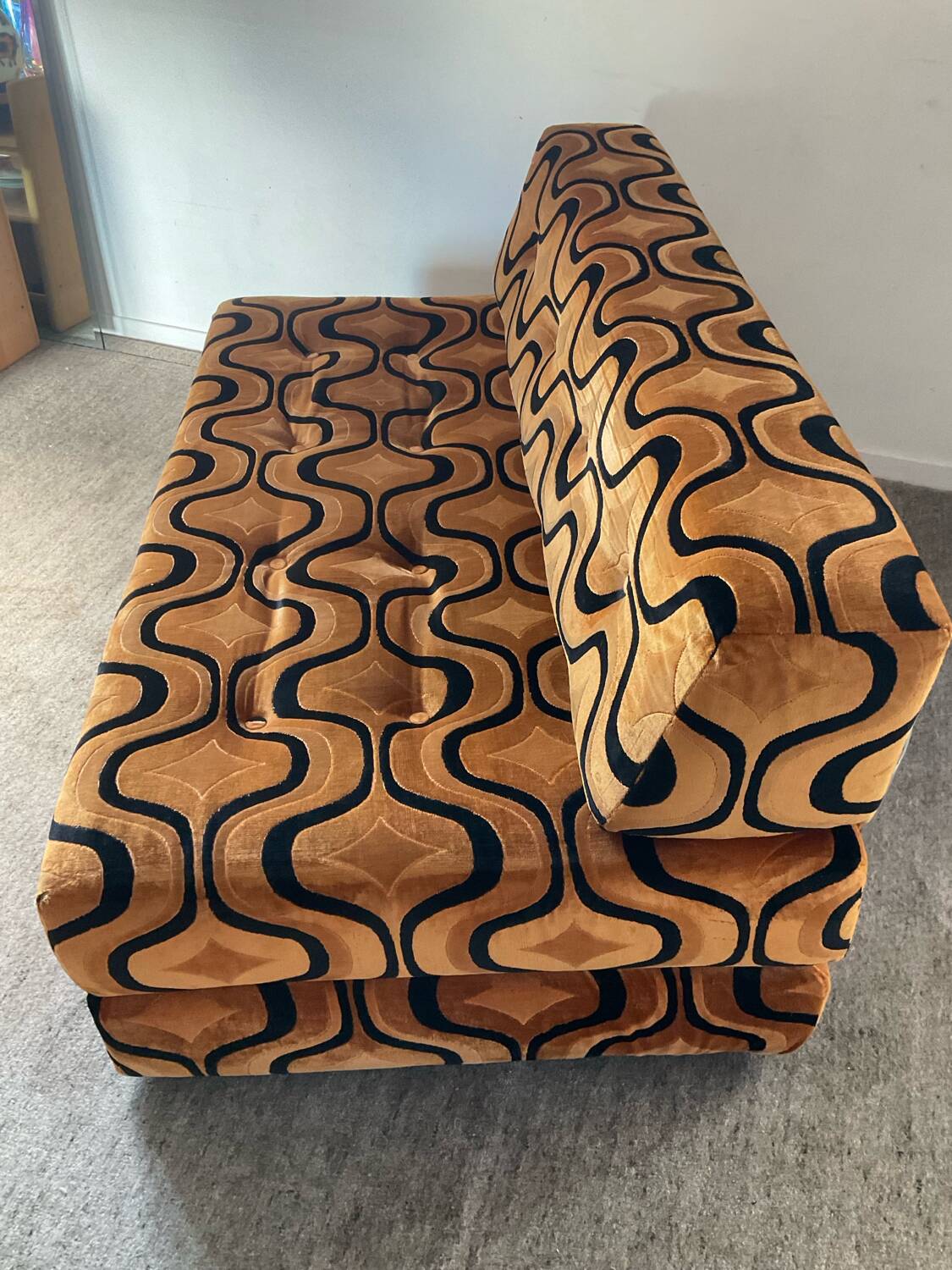 Space Age sofa convertible armchair 70s