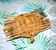 Vintage fruit bowl - woven rattan basket 1960-1970 Boho nature decor