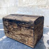 Old small wooden trunk