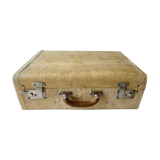Suitcase covered with natural leather, 1950s