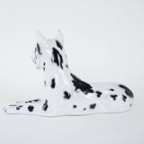 Ceramic Dog Arlekin figurine, Italian design, 1970s, made in Italy