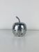 Aluminium apple sculpture, 1970s, candle holder
