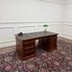Classic English Desk Partnerdesk Black Leather
