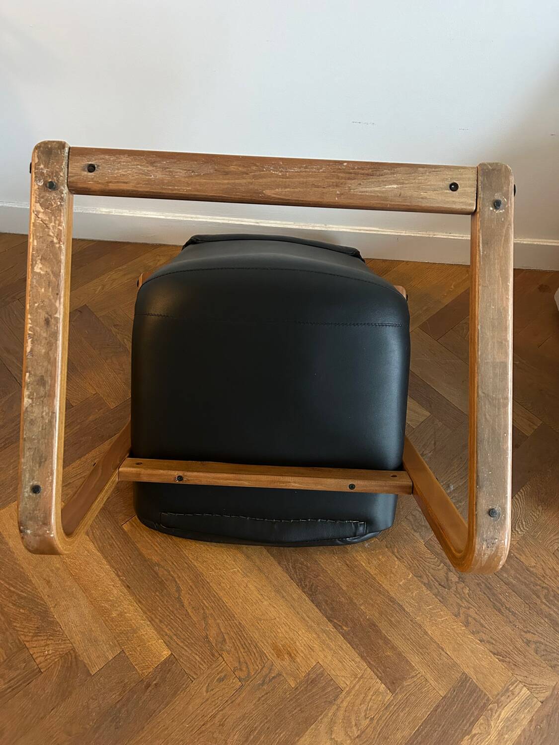 Teak and Skai Armchair