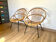 Rattan armchairs