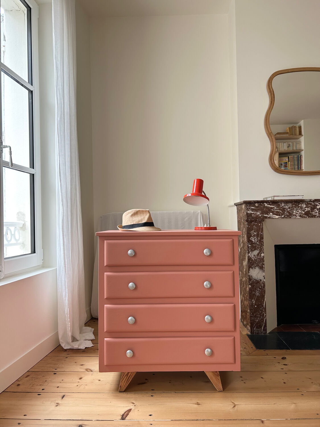 Colorful vintage dresser