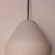 Italian opaline white glass chandelier
