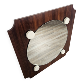 Vintage 70s teak mirror
