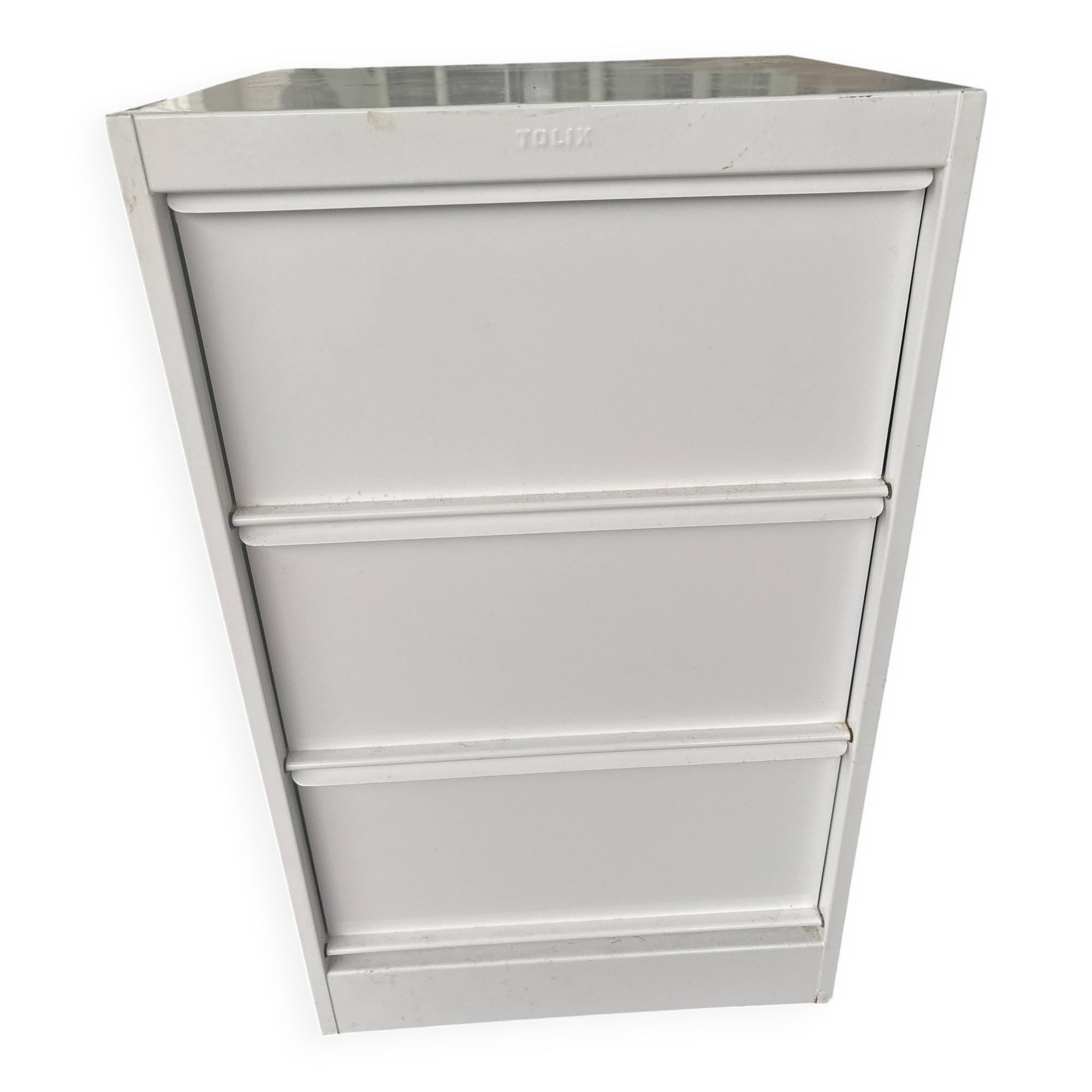 White Tolix storage box