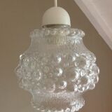 Bubbled glass hanging lamp 60/70