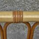 70s rattan telephone bench