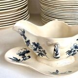 Saucière Lunéville en terre de fer bleue, service "Azaléa"