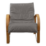 Leather Armchair by Tord Björklund for Ikea, 1980s