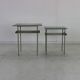 Dutch design set of two sidetables by Wim Rietveld for Auping Holland