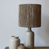 Rope and sandstone lamp