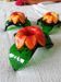 Lot trois Bougeoirs fleurs Murano