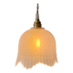 Pendant in etched opaque glass