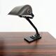Lampe de bureau articulée ERPE — Métal noir et bakélite, Belgique, années 30-40