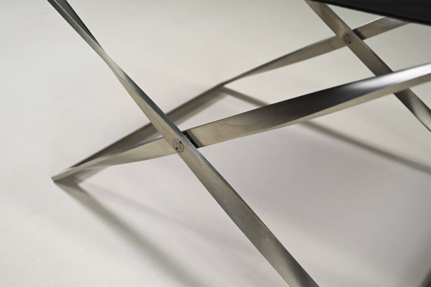 Folding stool PK91 by Poul Kjærholm for Fritz Hansen, 1960s Denmark.