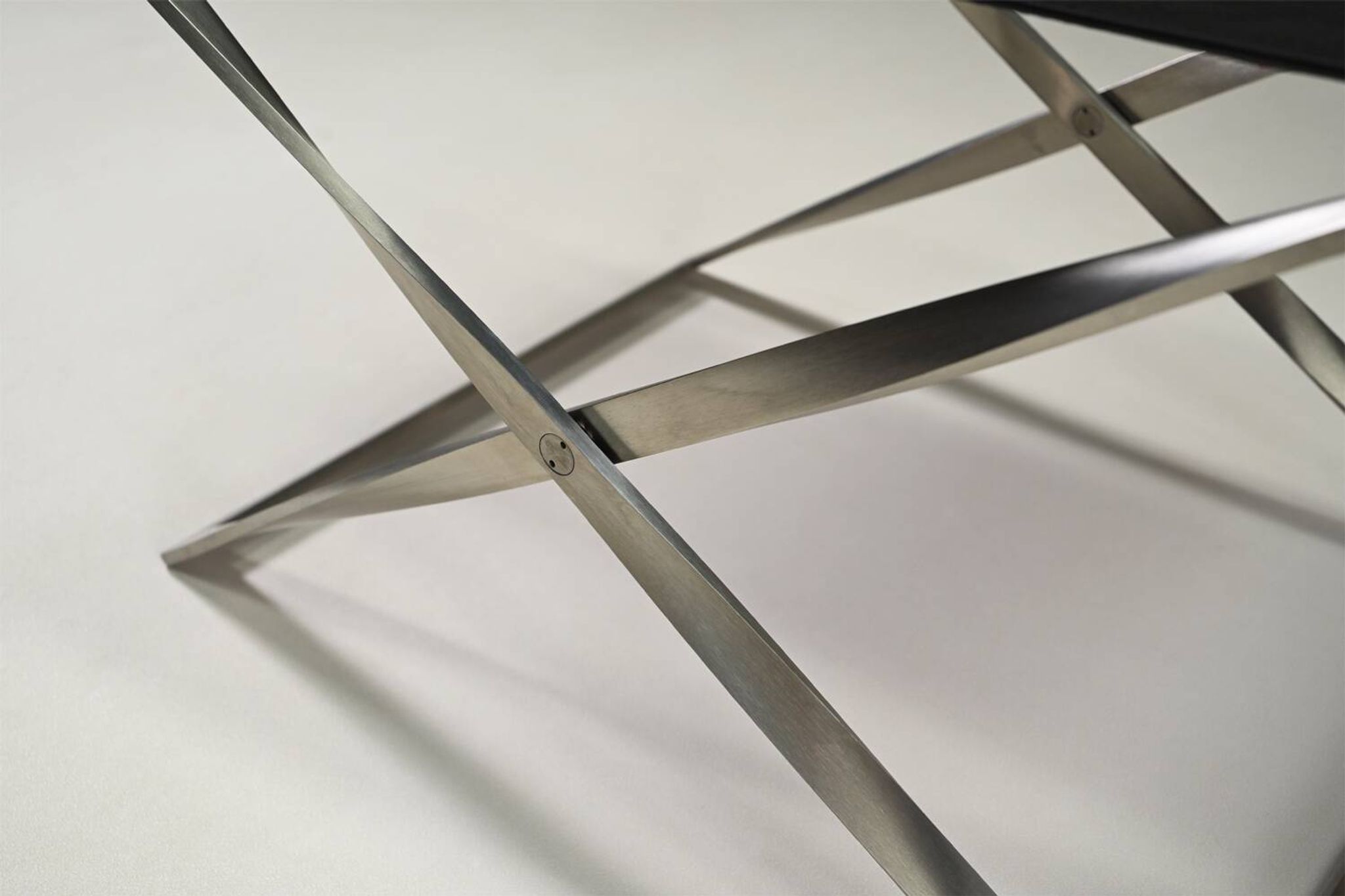 Folding stool PK91 by Poul Kjærholm for Fritz Hansen, 1960s Denmark.