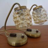 Amber Bubble Table Lamps by Richard Essig for Saku Leuchten, 1960s, Set of 2