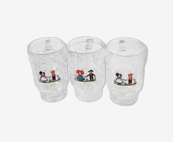 Lot de 3 chopes à bière