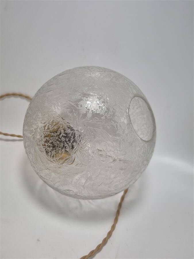 Frosted glass pendant light