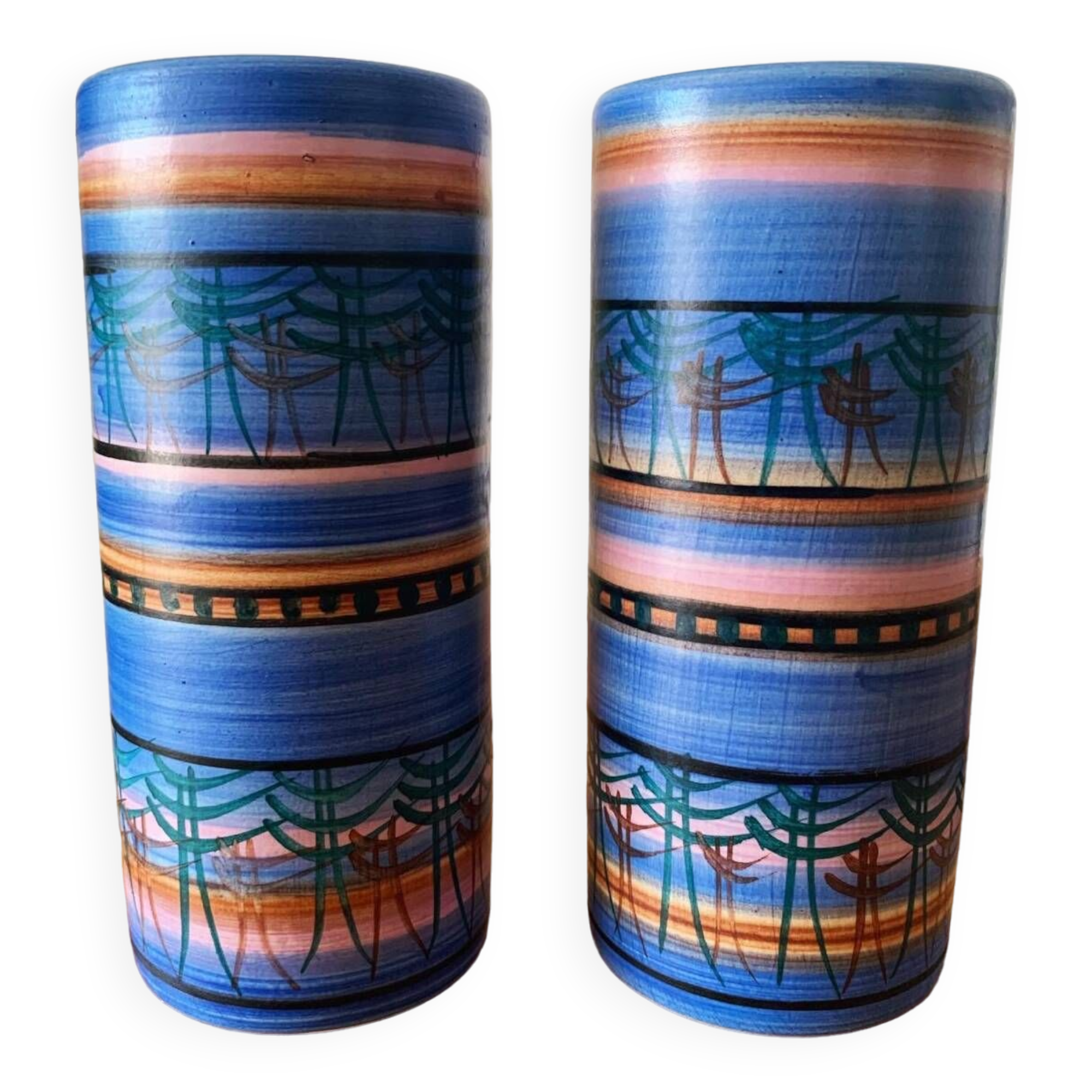 Roller vases by Michel Gorgeon for Vallauris