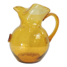 Bubbled glass pitcher biot style from the glassworks La Rochere