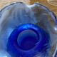 Joli petit Vase , en verre bullé
