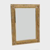 Mid-century Modern Italian Sculptural Backlit Mirror in Murano Glass Brass