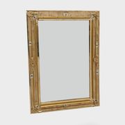 Mid-century Modern Italian Sculptural Backlit Mirror in Murano Glass Brass