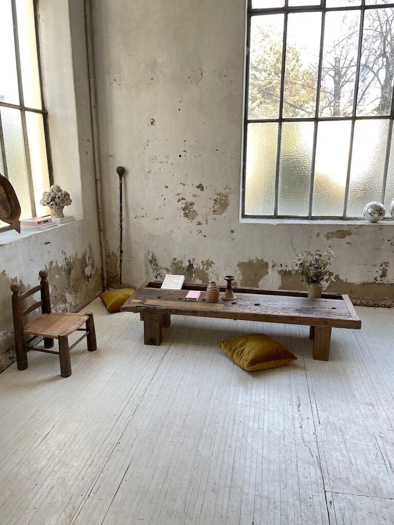 Brutally artisanal oak coffee table