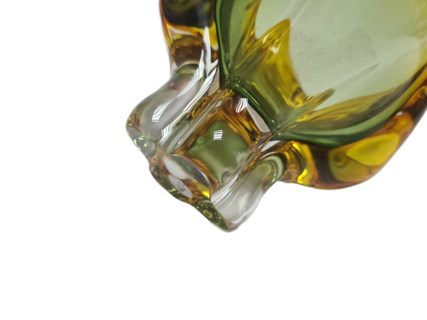 Vase by J. Hospodka for Chribska Glassworks, Former Czechoslovakia, 1960s