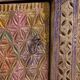 Antique polychrome carved low cabinet in pine – Xinjiang, circa 1900