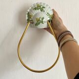 Old napkin holder in shell porcelain