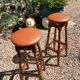 2 vintage bar stools