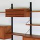 Poul Cadovius wall-unit vintage freestanding